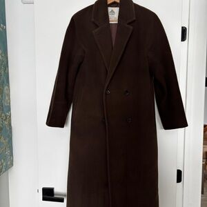 Babaton Dark Brown wool Coat